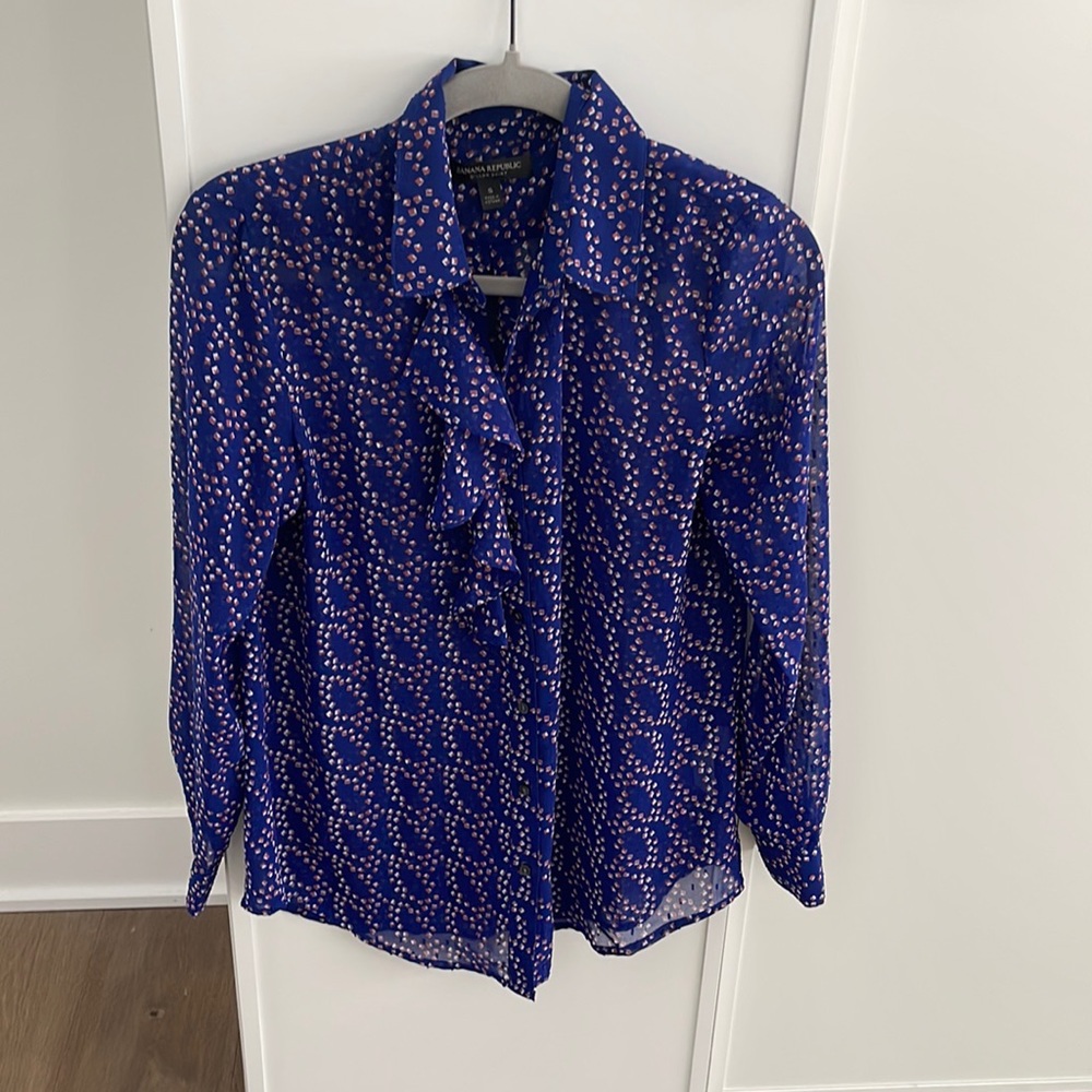 Banana Republic sheer dress shirt